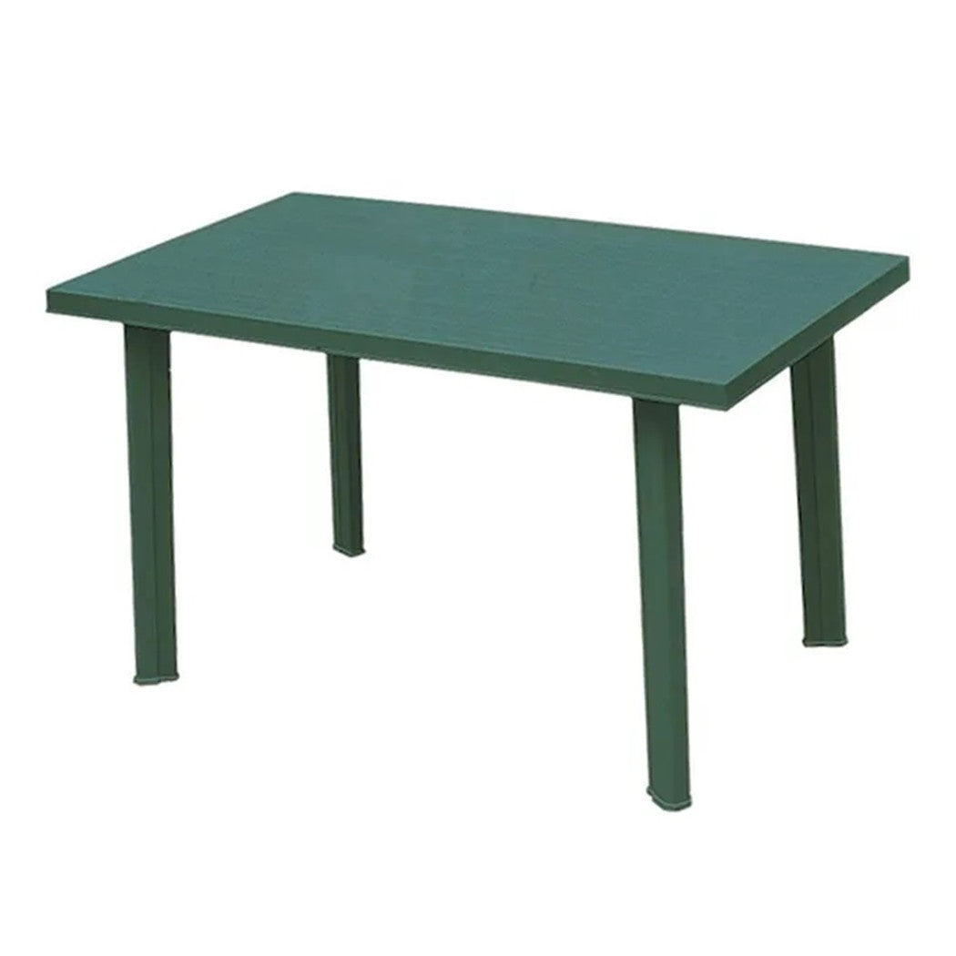 Trade Shop - Tavolo Rettangolare Da Giardino Esterno Velo Verde 126x76x72cm Resistente 023447 -        