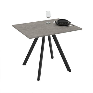 Tavolo rettangolare Fisso grigio cemento Lucas: Eleganza e Stile 90x70x75H