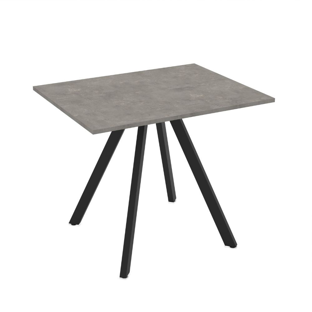 Tavolo rettangolare Fisso grigio cemento Lucas: Eleganza e Stile 90x70x75H