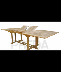 TAVOLO rettangolare maxi estendibile TEAK 200/300