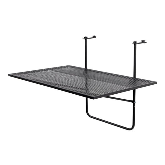 Tavolo Ribaltabile Da Balcone Giobbe Nero 70x45x52cm