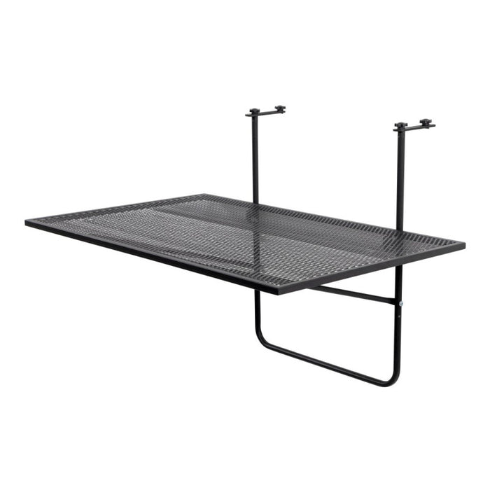 Tavolo Ribaltabile Da Balcone Giobbe Nero 70x45x52cm
