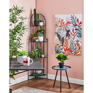 Tavolo Ribaltabile Da Balcone Giobbe Nero 70x45x52cm