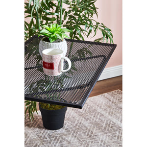 Tavolo Ribaltabile Da Balcone Giobbe Nero 70x45x52cm