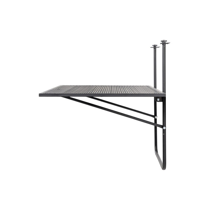 Tavolo Ribaltabile Da Balcone Giobbe Nero 70x45x52cm