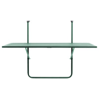 Tavolo Ribaltabile Da Balcone Giobbe Verde 70x45x52cm