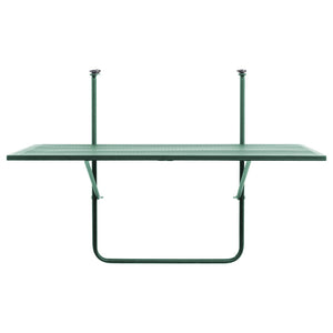 Tavolo Ribaltabile Da Balcone Giobbe Verde 70x45x52cm