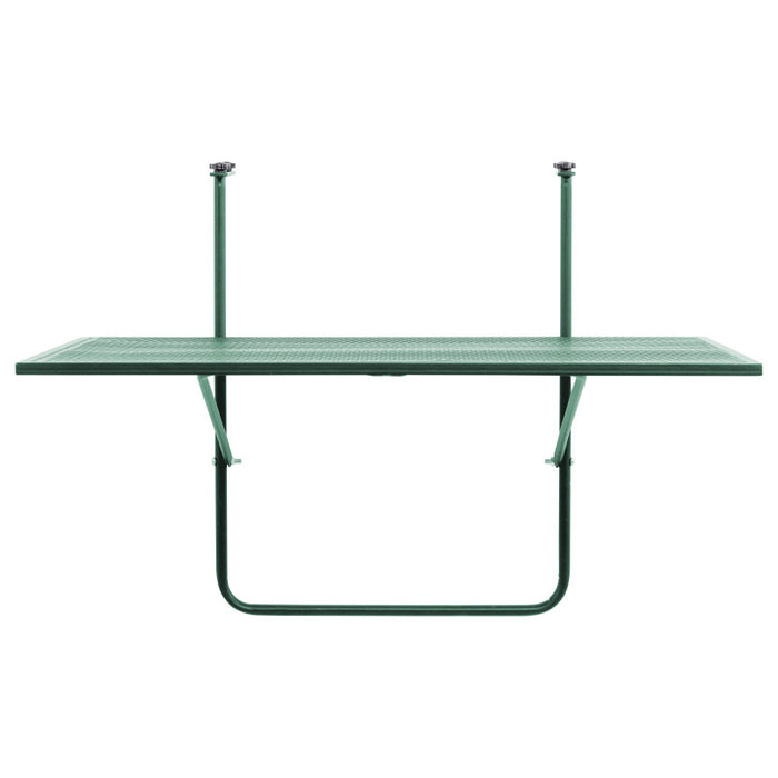 Tavolo Ribaltabile Da Balcone Giobbe Verde 70x45x52cm