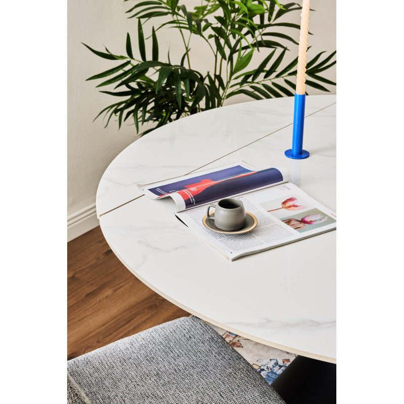 Tavolo Rotondo Allungabile Joplin 80(130)x130)x77/75