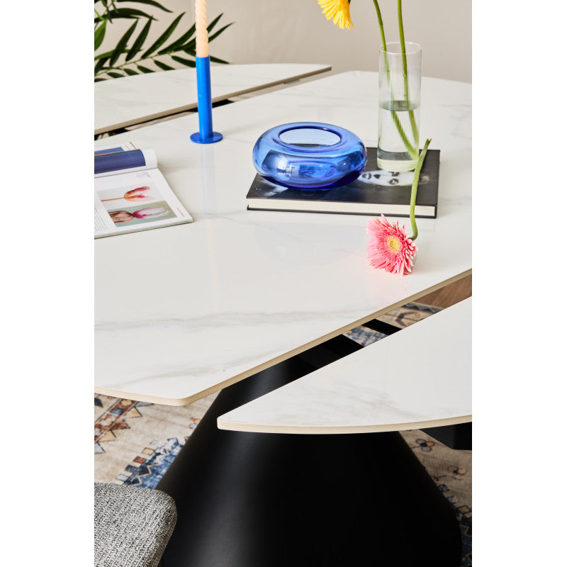 Tavolo Rotondo Allungabile Joplin 80(130)x130)x77/75