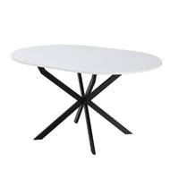 Tavolo rotondo allungabile Rut  100x100x77H colore bianco