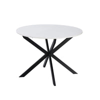 Tavolo rotondo allungabile Rut  100x100x77H colore bianco