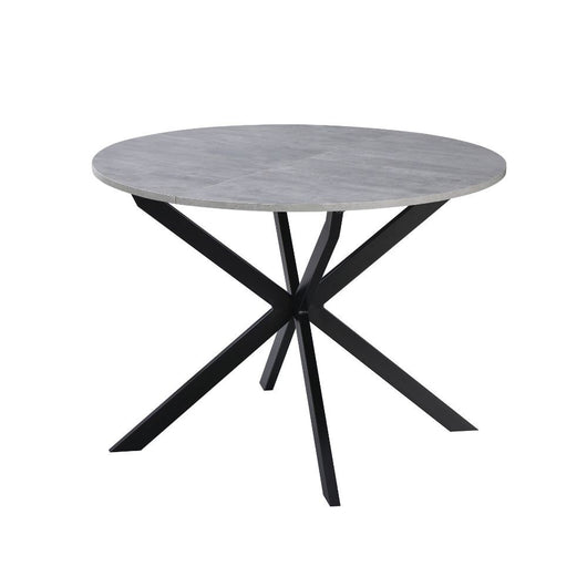 Tavolo rotondo allungabile Rut 100x100x77H colore cemento