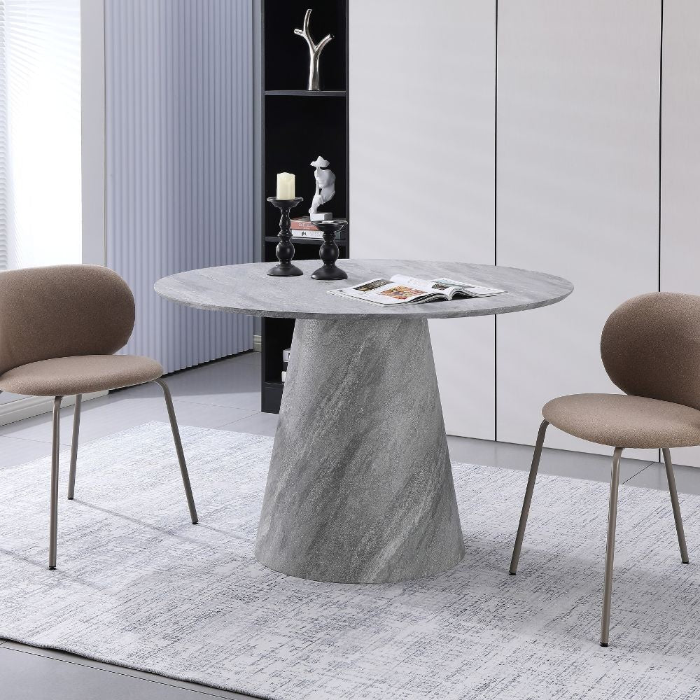 Tavolo rotondo Ben100 colore cemento 100x100x75.5H