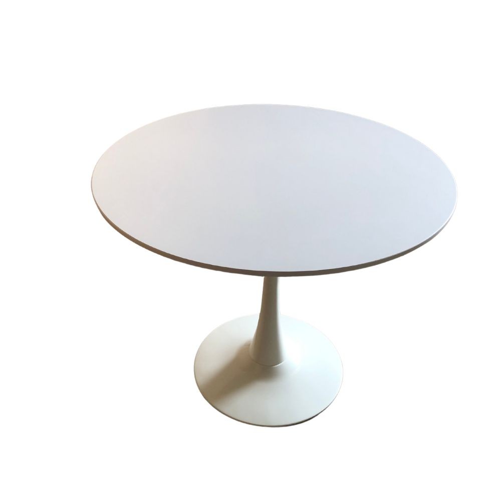 Tavolo rotondo bianco opaco Derek 90x90x73H