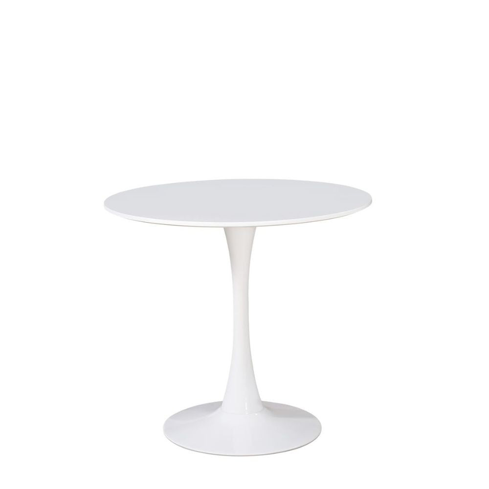 Tavolo rotondo bianco opaco Derek 90x90x73H