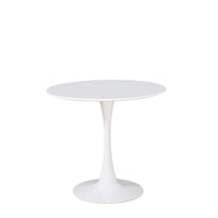 Tavolo rotondo bianco opaco Derek 90x90x73H