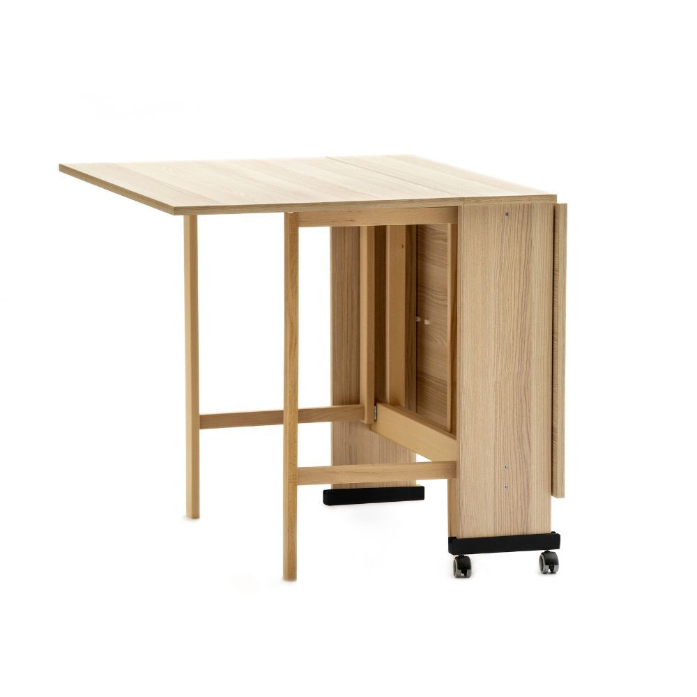 Tavolo Salvaspazio Trio Pieghevole 24x90x78 cm olmo