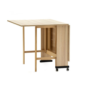 Tavolo Salvaspazio Trio Pieghevole 24x90x78 cm olmo