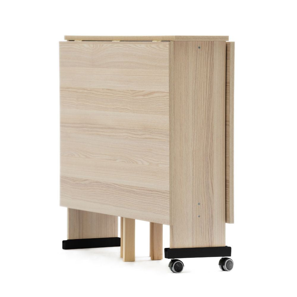 Tavolo Salvaspazio Trio Pieghevole 24x90x78 cm olmo