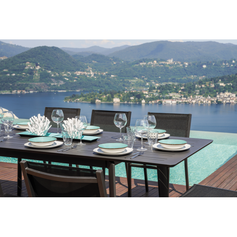 Tavolo San Donato - Allungabile 160/240 X 102 Cm - Allungo Centrale - Antracite Moia