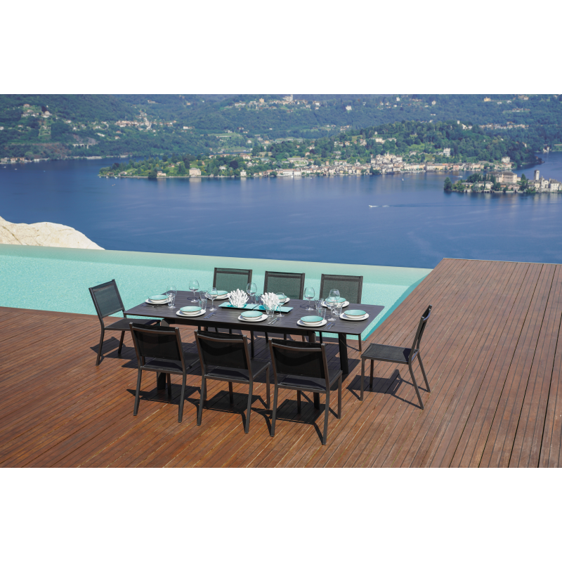 Tavolo San Donato - Allungabile 160/240 X 102 Cm - Allungo Centrale - Antracite Moia