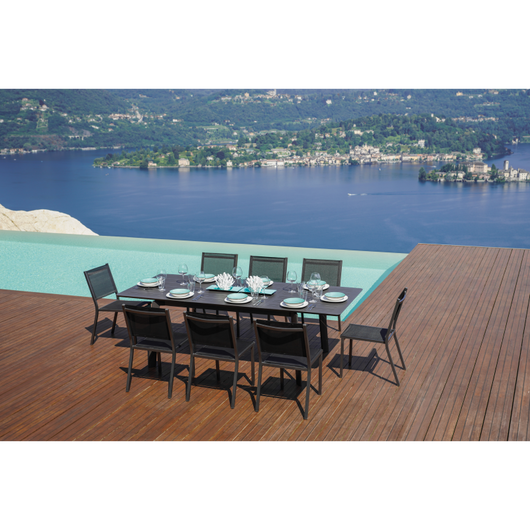 Tavolo San Donato - Allungabile 160/240 X 102 Cm - Allungo Centrale - Antracite Moia