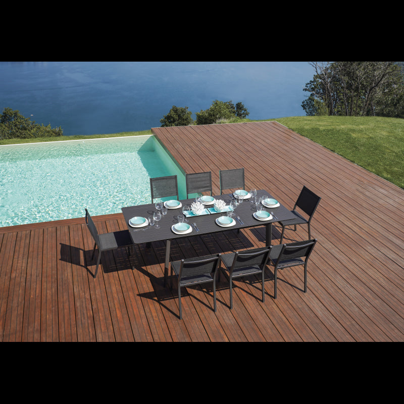 Tavolo San Donato - Allungabile 160/240 X 102 Cm - Allungo Centrale - Antracite Moia