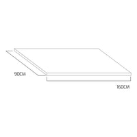 Zimbabwe - Ripiano per tavolo da pranzo 160x90x5 cm / Marmo scuro