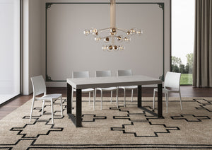 Tavolo allungabile 200/304x90 cm Tecno cashmere gambe antracite