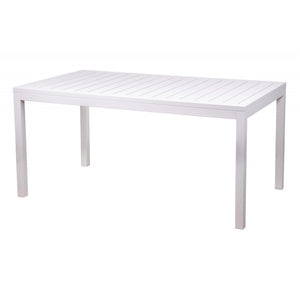 TAVOLO TIDAL BIANCO IN ALLUMINIO