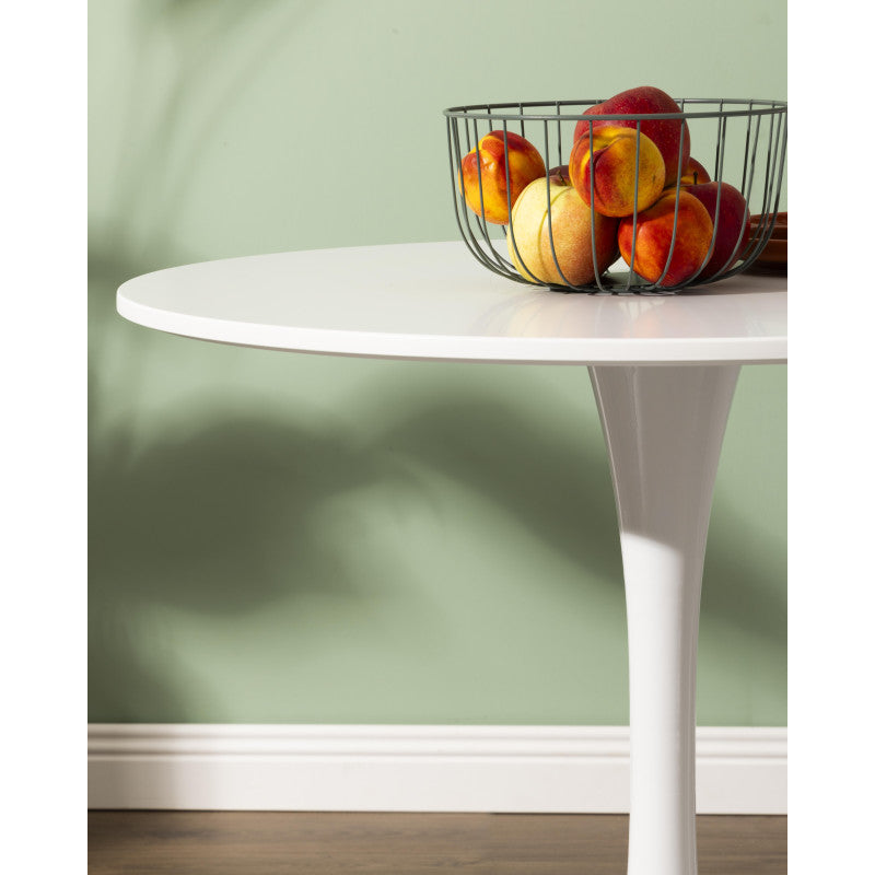 Tavolo Tondo Bessie Bianco ø100xh 74cm