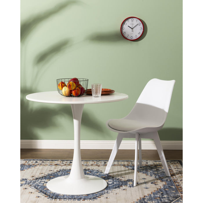 Tavolo Tondo Bessie Bianco ø100xh 74cm