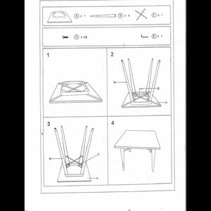 Tavolo top ferro bristol cm160x80h76 marrone