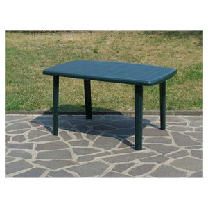 Trade Shop - Tavolo Verde Da Esterno 140x90cm Plastica Resistente Per Patio Giardino Terrazza 023542 -        