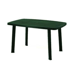 Trade Shop - Tavolo Verde Da Esterno 140x90cm Plastica Resistente Per Patio Giardino Terrazza 023542 -        
