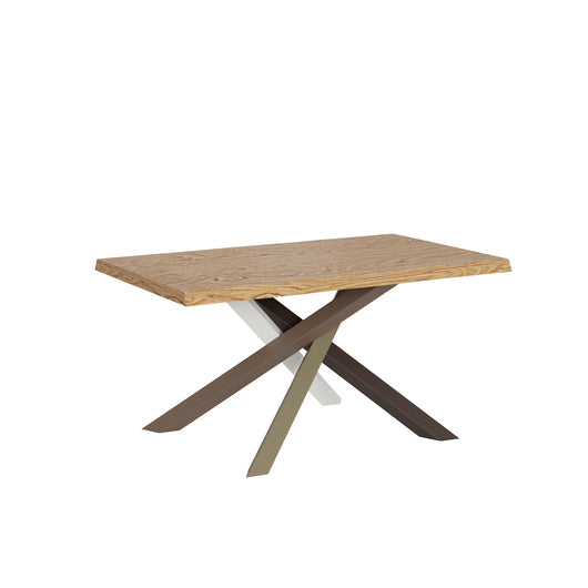 Tavolo fisso 90x160 cm Versalux scortecciato rovere gambe 4/C
