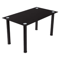 Tavolo Willow Nero 140x80x75