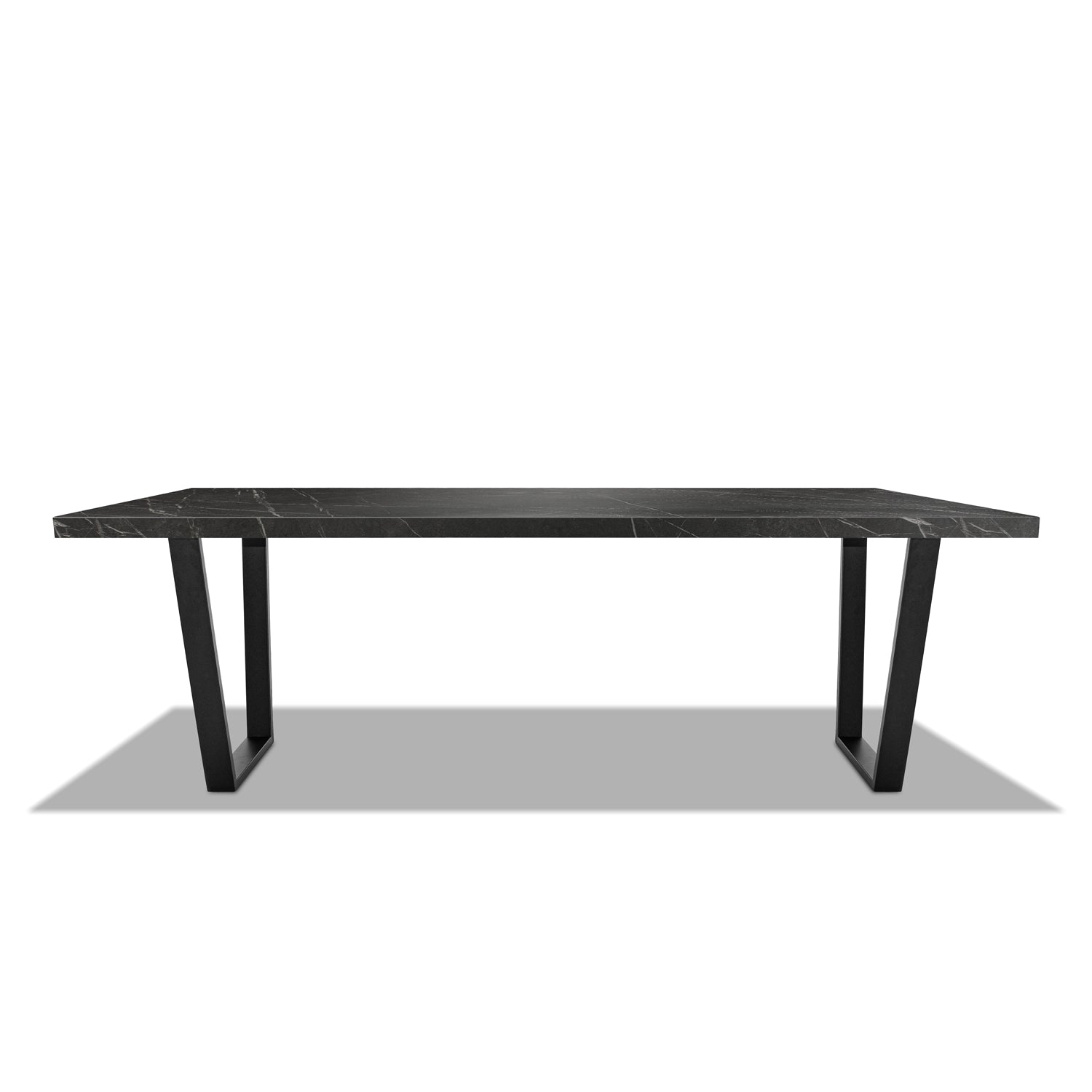 Zimbabwe - Ripiano per tavolo da pranzo 160x90x5 cm / Marmo scuro