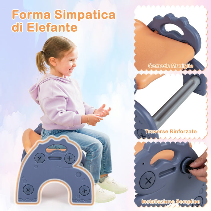 Tavolo da disegno 6-in-1 con cavalletto piano reversibile per costruzioni, Tavolo pieghevole per bambini 71,5x65x68cm-Tavoli e sedie