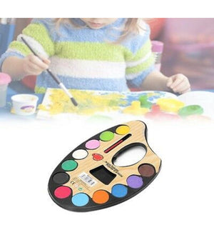 Tavolozza Per Pittura Acquerelli Pennelli Scuola Hobby Set Acquerelli 12 Colori         