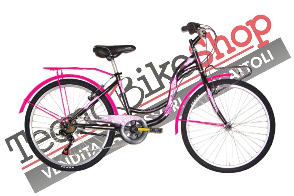 Bicicletta  Fausto Coppi Taylor 24" - 1 Velocità-Nero