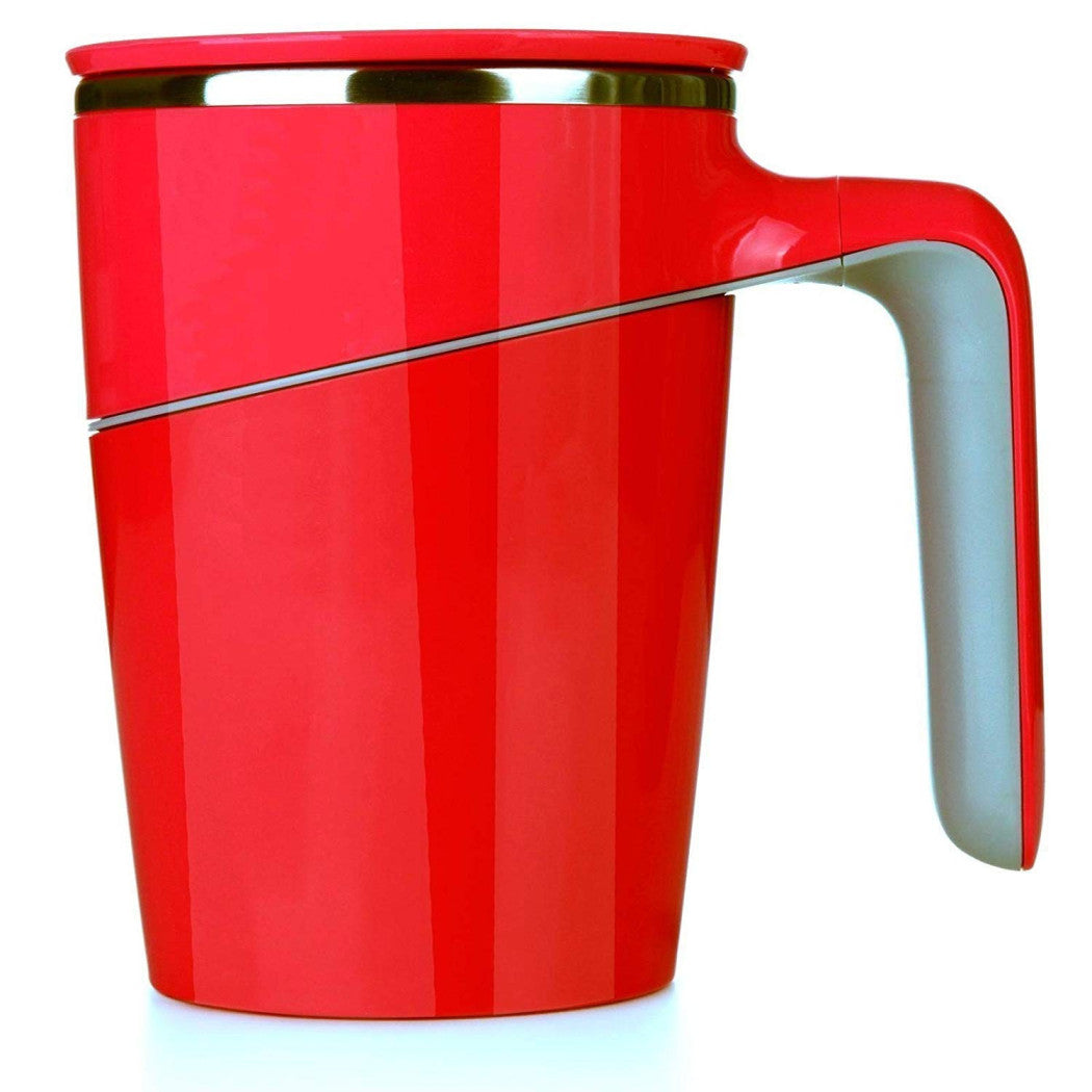 Trade Shop - Tazza Bicchiere Mug Ventosa Coperchio Manico Anti Scivolo Latte Caffe -