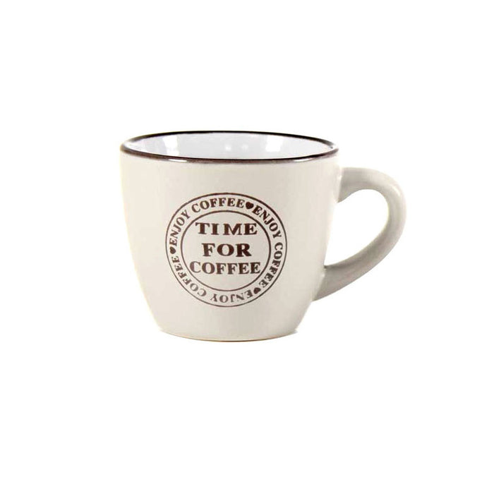 Tazza Caffe Ceramica Enjoy Pz 6 Bellintavola