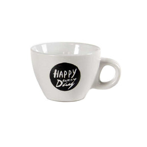 Tazza Caffe Ceramica Happy Day Pz 6 Bellintavola