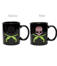 Tazza In Ceramica Magica Con Teschio Temperatura Freddo Caldo Per Colazione         