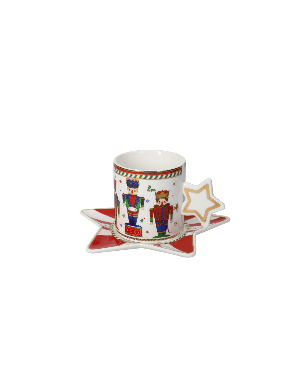 TAZZA LO SCHIACCIANOCI SET 2 PZ NEW BONE   CHINA