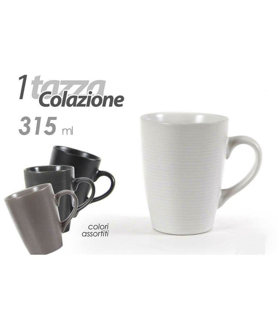 Tazza Tazzina Per Caffè 315 Ml Colazione Classica Vari Colori Assortiti 805752         