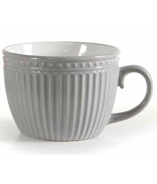 Tazza Tazzone Latte Decoro Rigato In Ceramica 741012 460ml Vari Colori Assortiti         