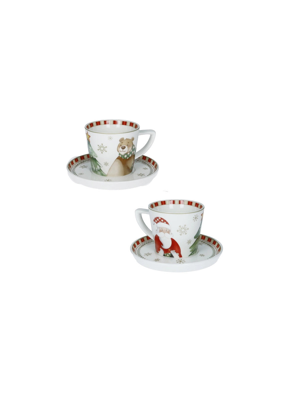 TAZZINA CAFFE' RACCONTI SET 2 PZ NEW BONE   CHINA